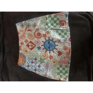 SHEIN Discontinued Funky Multicolor Patterned Women's Mini Skirt